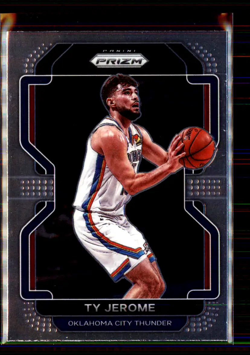 Ty Jerome 2021-22 Panini Prizm #214 - Oklahoma City Thunder - (136-127)