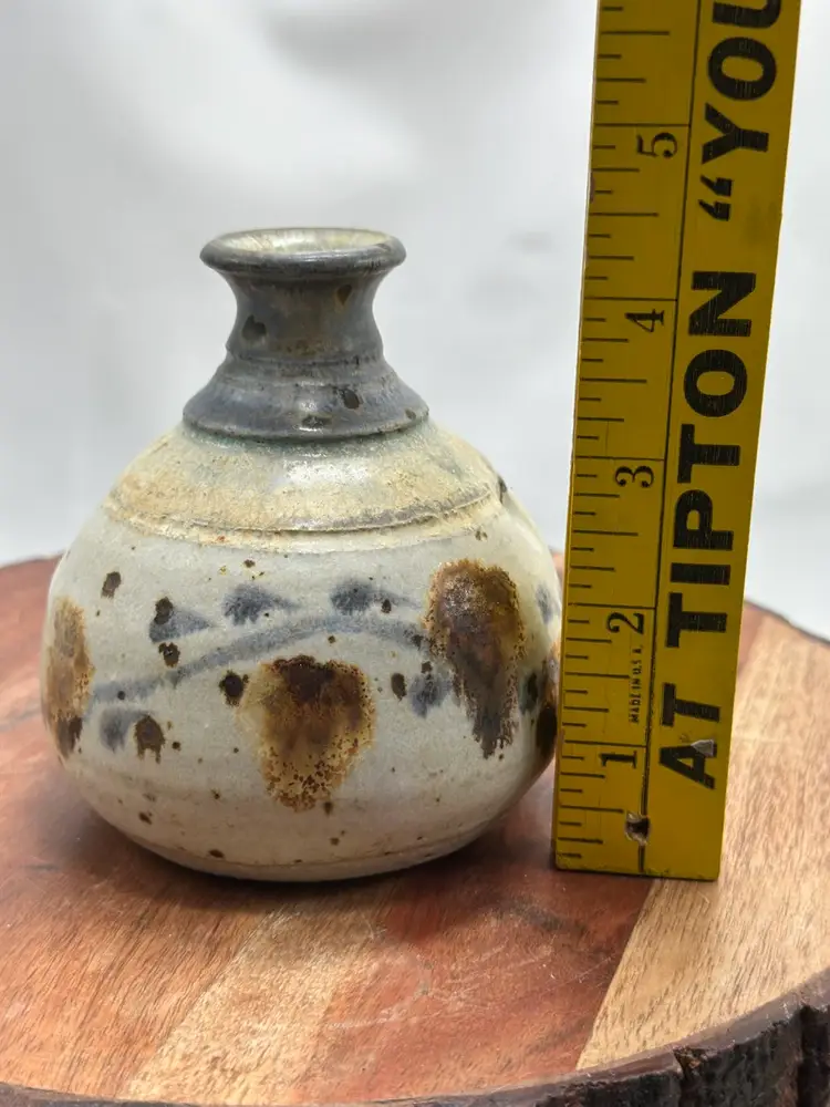 Art Pottery Weed Pot Pottery Vase Stoneware Artisan Stamp