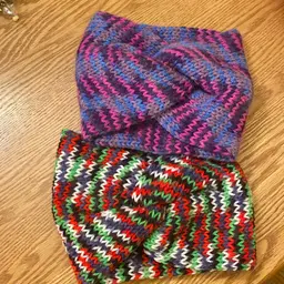 Pick 1 - Knitted Ear warmers Handmade 8 1/2 X 6 1/2