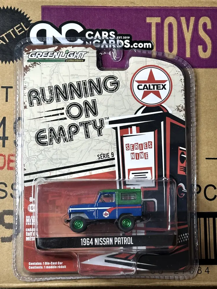 Greenlight Running on Empty 1964 Nissan Patrol Caltex Green Machine Chase