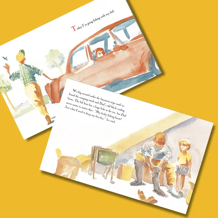 Today I'm Going Fishing with My Dad (paperback version)