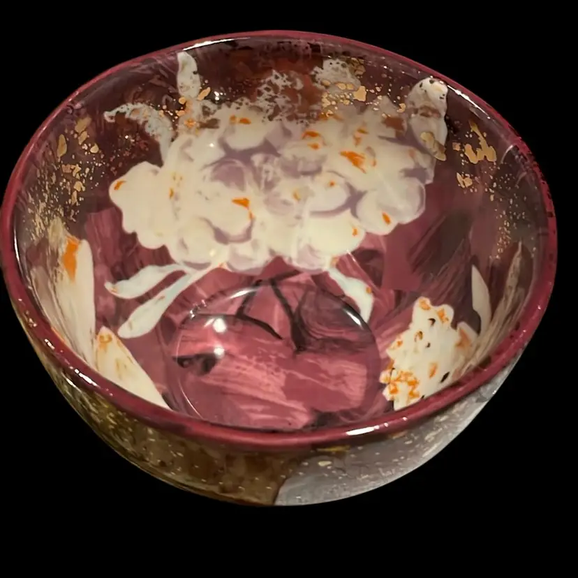 Anthropologie Fancy Small Purple Bowl