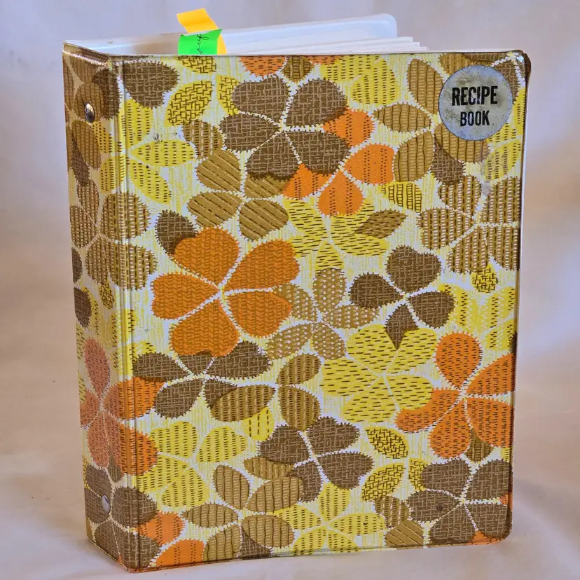 3 Ring Cookbook Binder Moreland Third Ward 1975 (2nd Printing) Loose Leaf Vtg