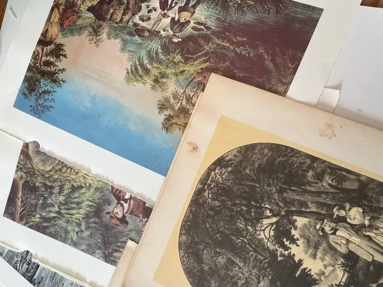 100 Antique Book Page Prints. 1800s-1900s Ephemera. Lithographs, Engravings, Graphics, Crafting, Scrapbooking, Bulk #11