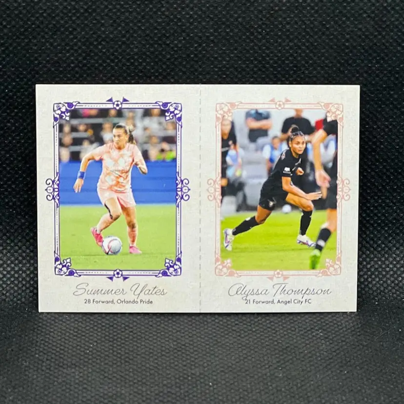 Alyssa Thompson Summer Yates 2024 Parkside NWSL Vol 2 Beachwood Soccer Card