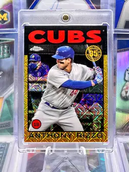 Anthony Rizzo 2021 Topps Chrome JERSEY # MATCH 44/50 Gold Refractor Chicago Cubs