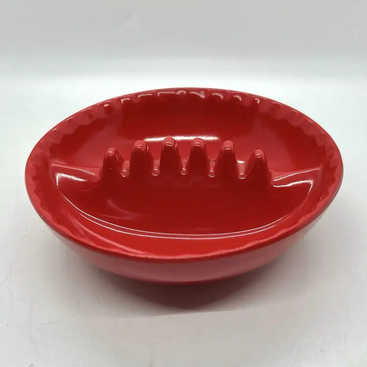 Vintage MCM Red Melamine Ashtray – Willert Home Products USA 5" Retro Mod Decor