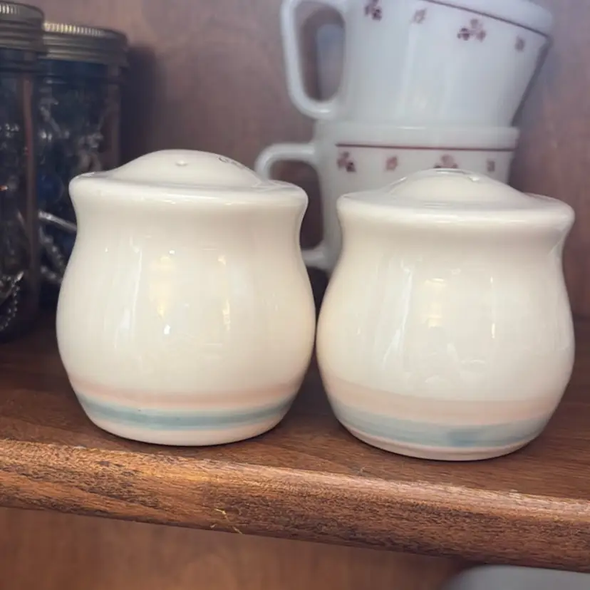 Stoneware Salt And Pepper Shakers