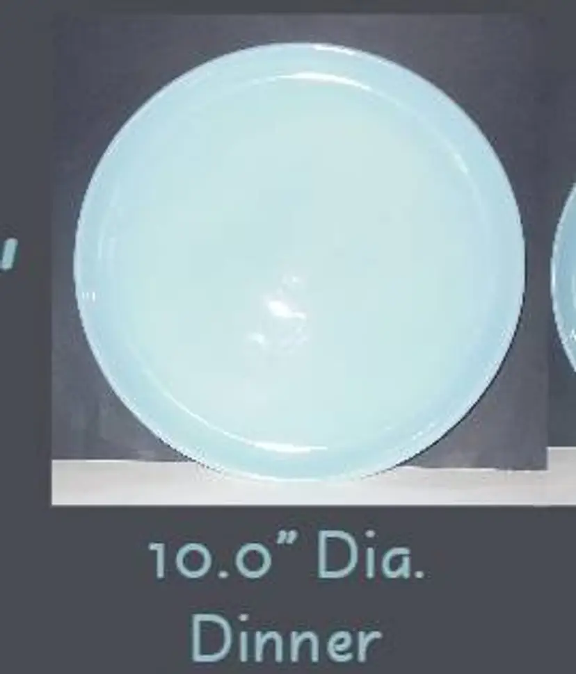 Vintage FK-Anchor Hocking Turquoise Blue Plates