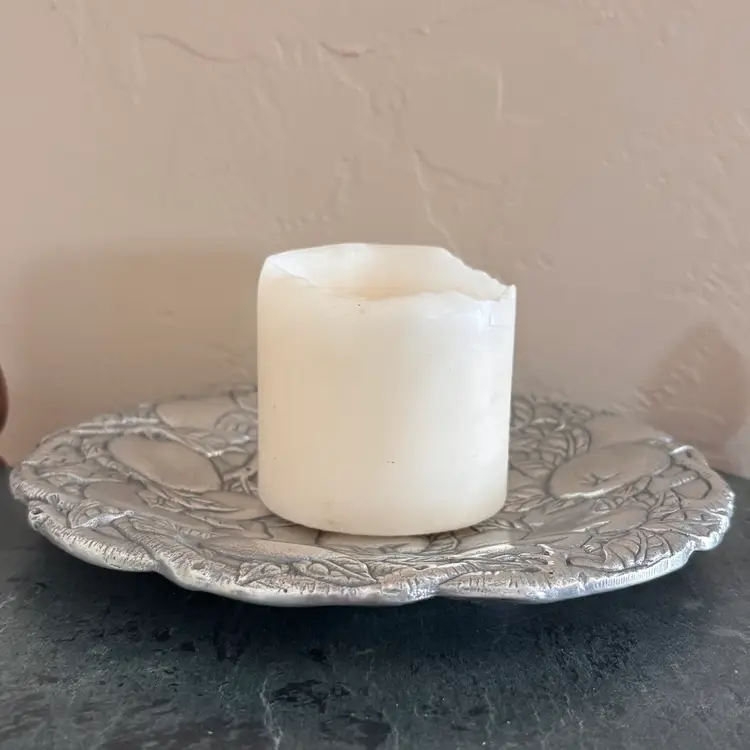 Vintage 1990 Arthur Court Aluminium Apple Plate Tray