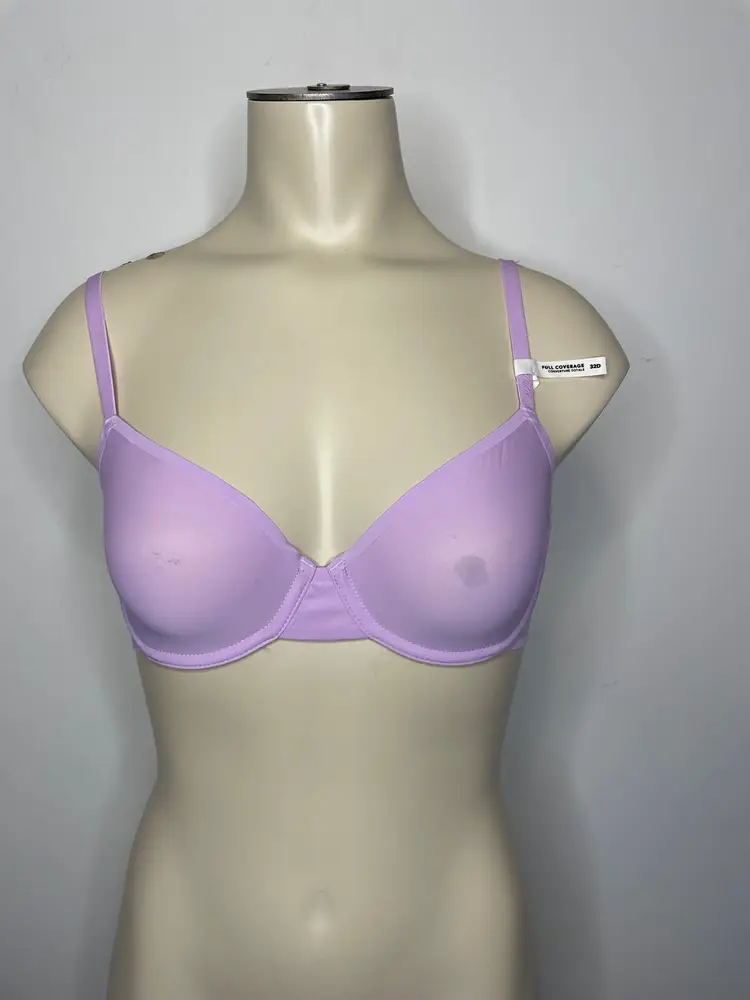 Smoothez Aerie Women's Size 32D Microfiber Unlined Full Coverage Bra Purple NWT