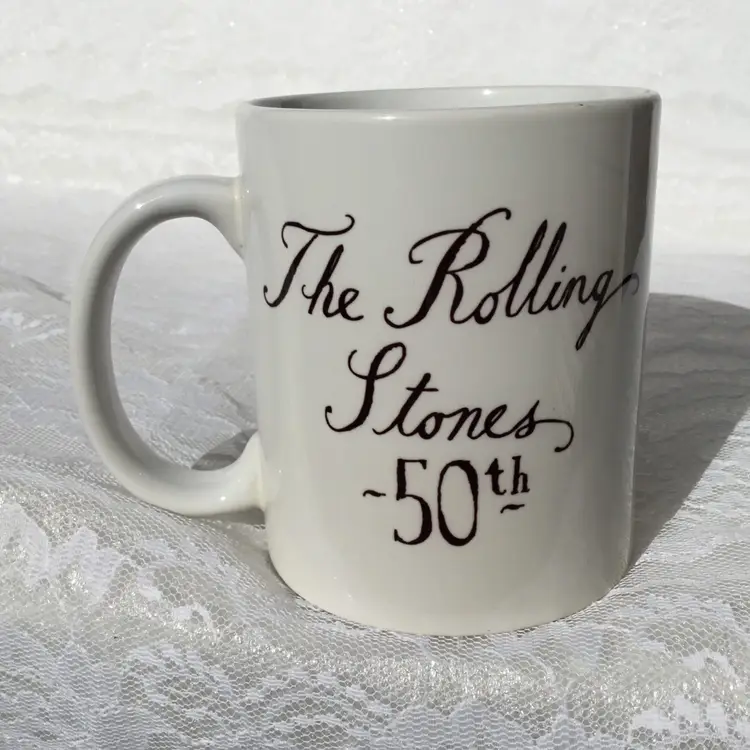 The Rolling Stones 50th Anniversary Ceramic Collector Mug Grrr Tour Logo 2012