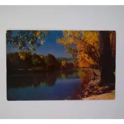 Kodachrome Natural Color Mike Roberts Quiet River Unposted Color RPPC Postcard