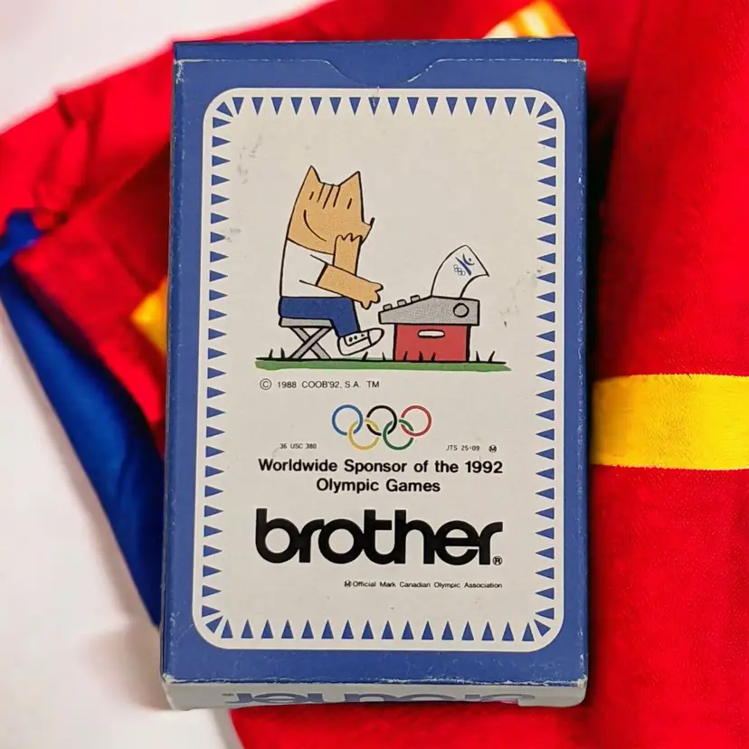 1992 Olympic Games Cobi Sheepdog Mascot Brother Industries Sponsor Playing Cards