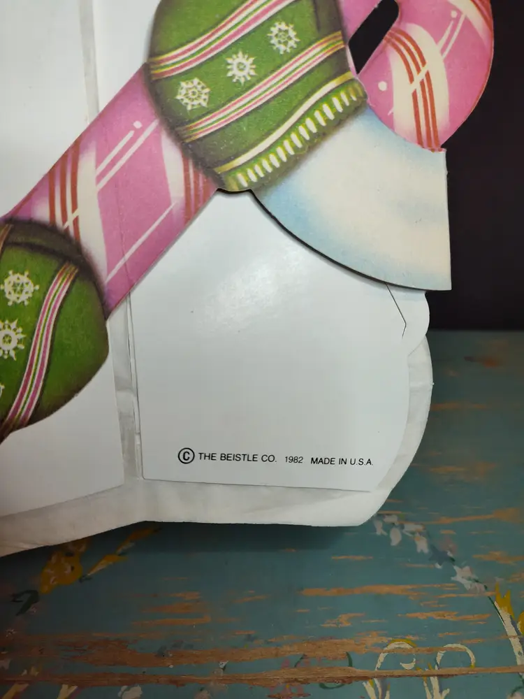 Vintage Beistle Honeycomb Snowman