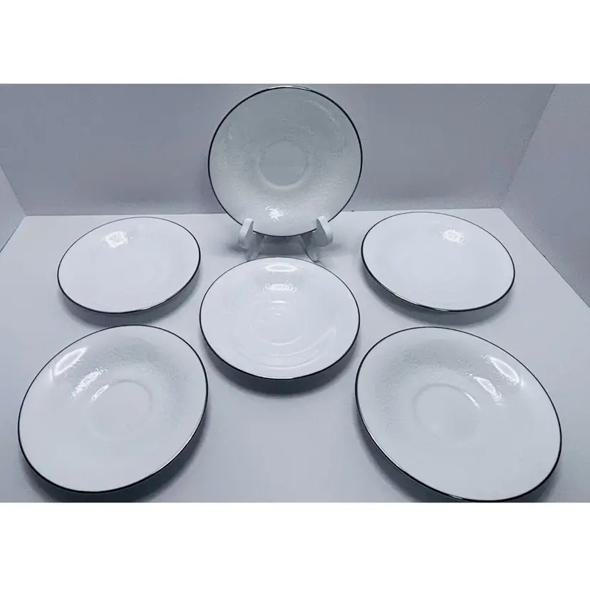 Wedgwood Silver Ermine Plates