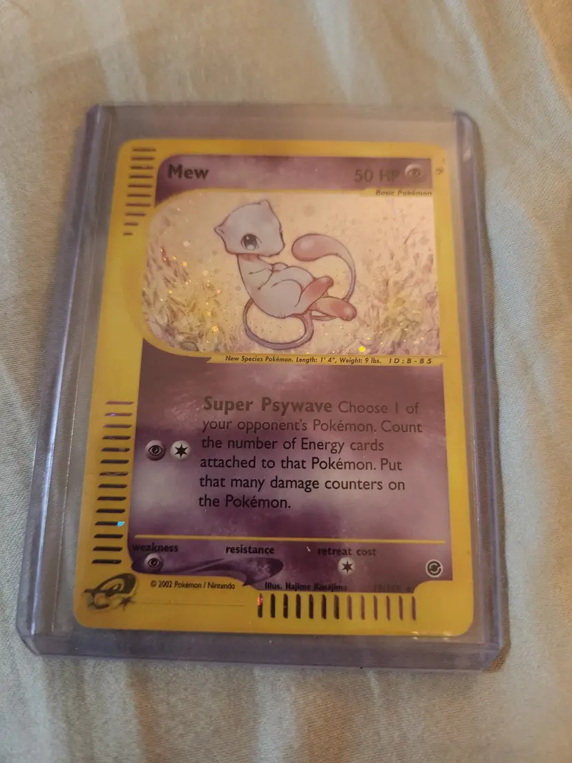 Mew Holo Pokémon Card 2002