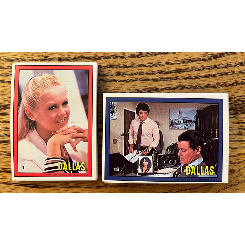 1981 Donruss Dallas (TV Show)  Complete Card Set (56 cards)