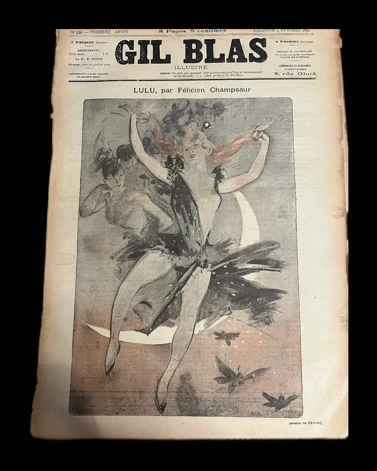 Antique 1891/1892 Magazine Covers (12 Total) French?