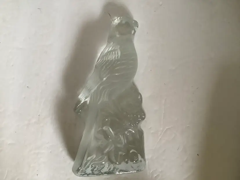 Vintage Art Glass Robin bird bookend paperweight