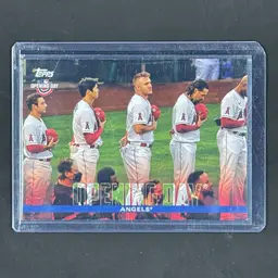 2022 Topps Opening Day #OD-11 Shohei Ohtani / Mike Trout Los Angeles Angels