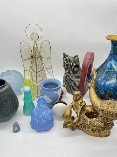 Fun Vintage And More Finds! Cloisonné, Slag Glass, Wedgwood And More! 
