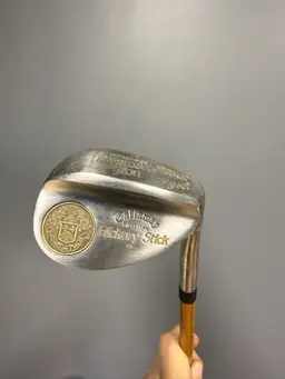 Callaway Hickory Stick Wedge With Crest All Original!! Very Cool Piece!!