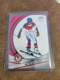 River Radamus 2026 Topps Chrome Olympics Pink Refractor /250