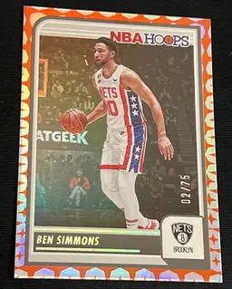 Ben Simmons 2023-24 Panini NBA Hoops Gravity Parallel 02/75 #184 Brooklyn Nets
