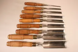 Set of Nine J. Marples & Sons Gouges (9134)