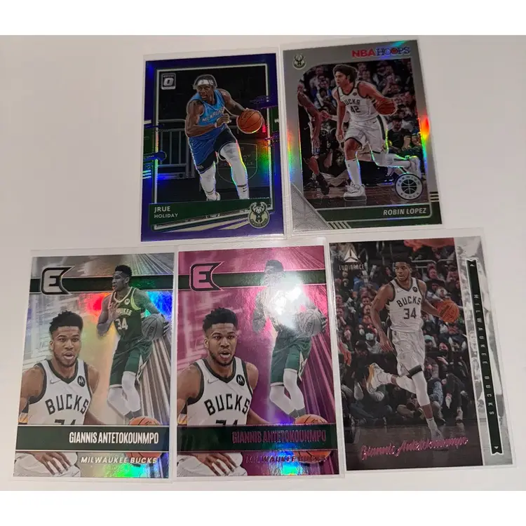 Milwaukee Bucks 5 Card Lot