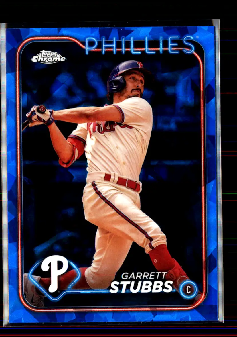 Garrett Stubbs 2024 Topps Chrome Sapphire #409 - (2) - Philadelphia Phillies