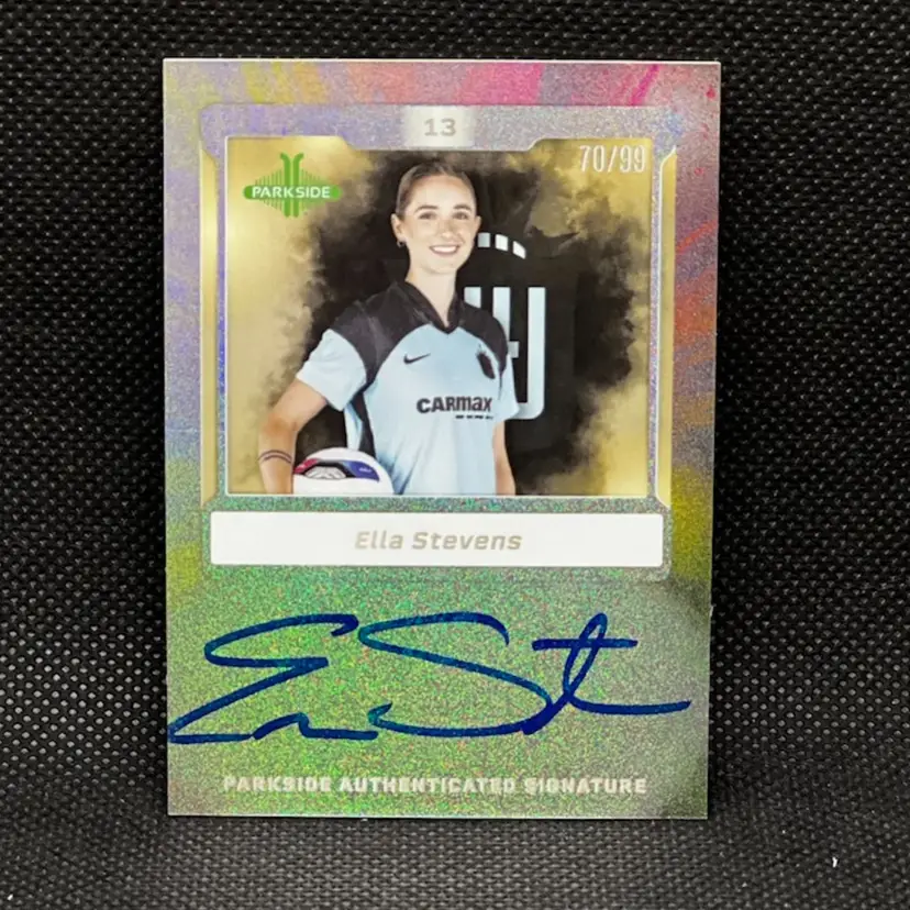 Ella Stevens 2025 Parkside NWSL Vol 1 Signature Series Autograph Foil /99 Soccer Card