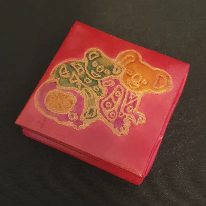 Koala Bears Coin Purse for Child small 2 1/2" x 2 1/2" snap close unbranded READ