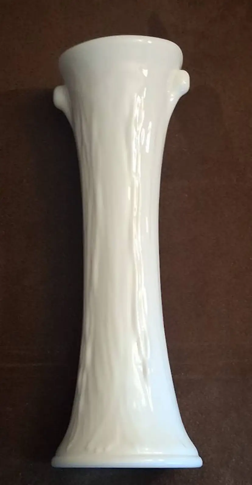 Vintage Imperial Glass Milk Glass 1950 #893,WHIMSY aka: Tree Branch, Stretched Vase