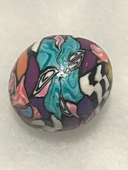 Hand Painted German Clay Marble