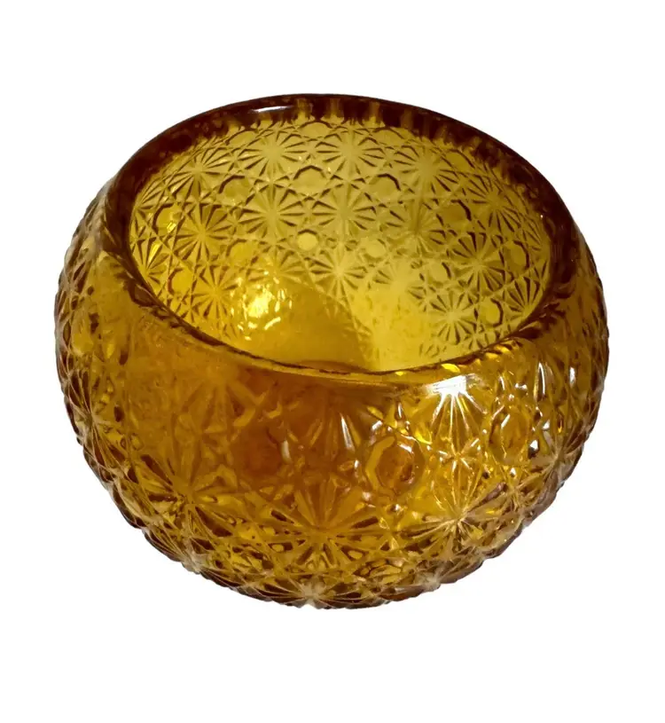 daisy and button rose bowl/vase/candle holder