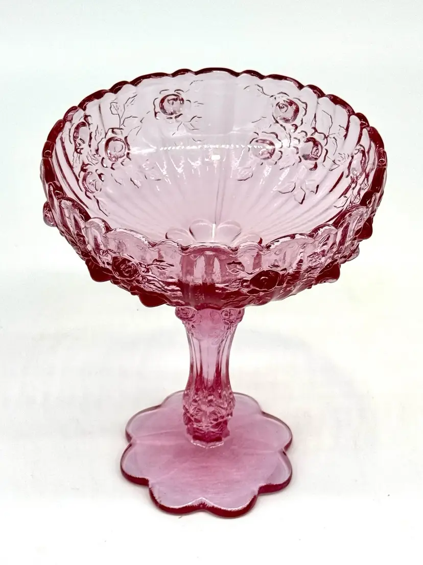 Fenton Pink Compote