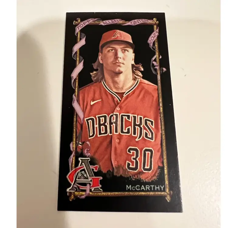 Jake McCarthy A&G Mini Black Border Arizona Diamondbacks