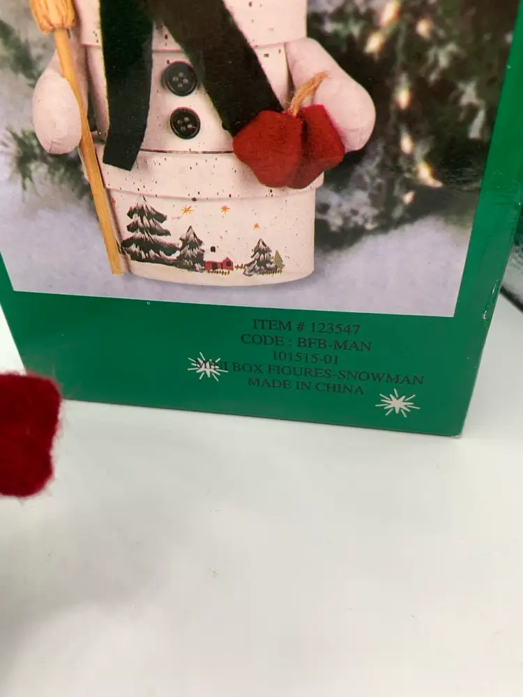 Vintage Snowman Stacking Mini "Boxes"