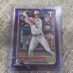 2024 Bowman Chrome Prospects Luke Keaschall #BCP-122 Purple Refractor /250