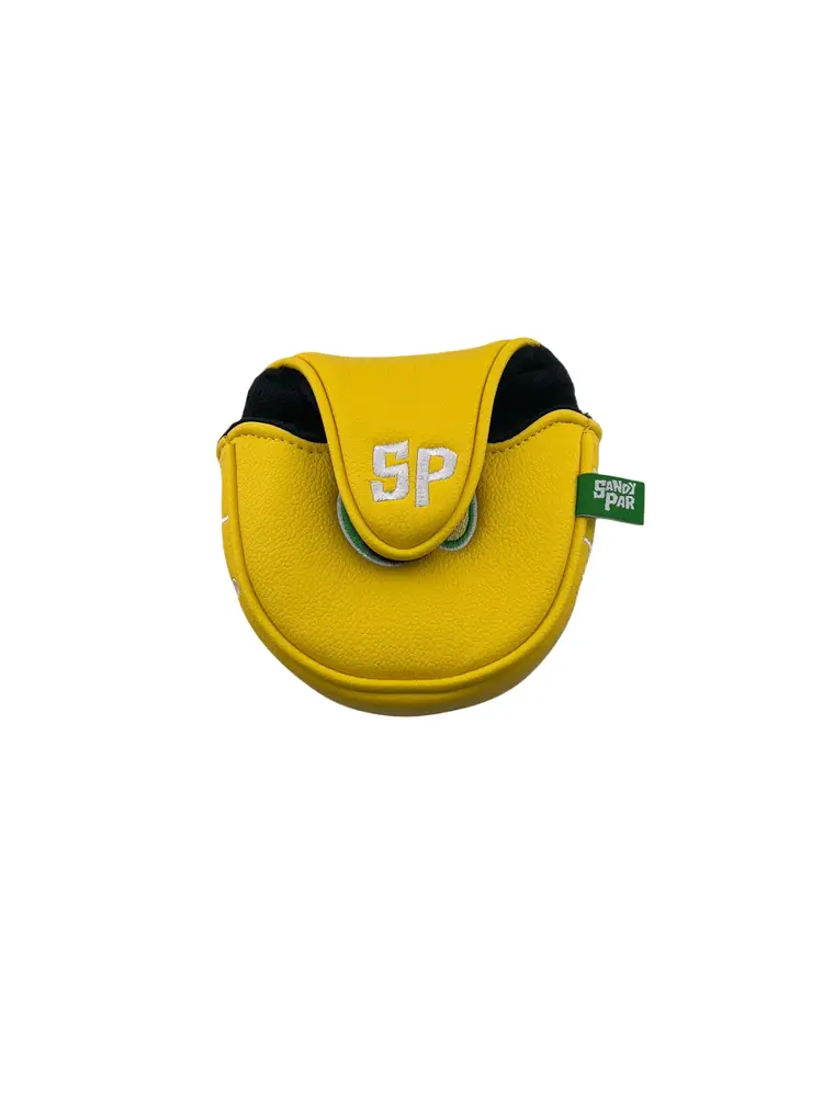 SANDY PAR OVERSIZED MALLET PUTTER COVER (YELLOW / BROWN)