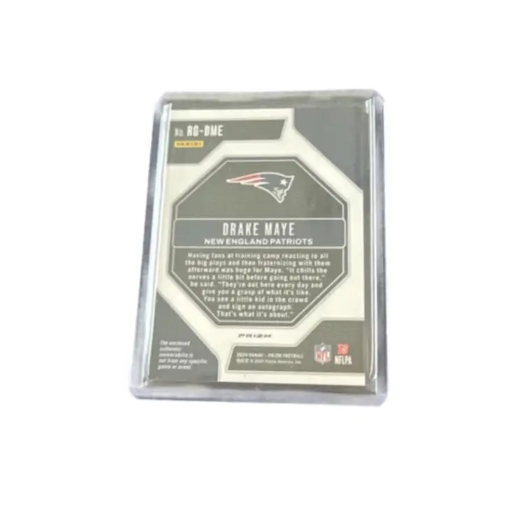 2024 Panini Prizm Drake Maye Rookie Gear Relic Card! New England Patriots