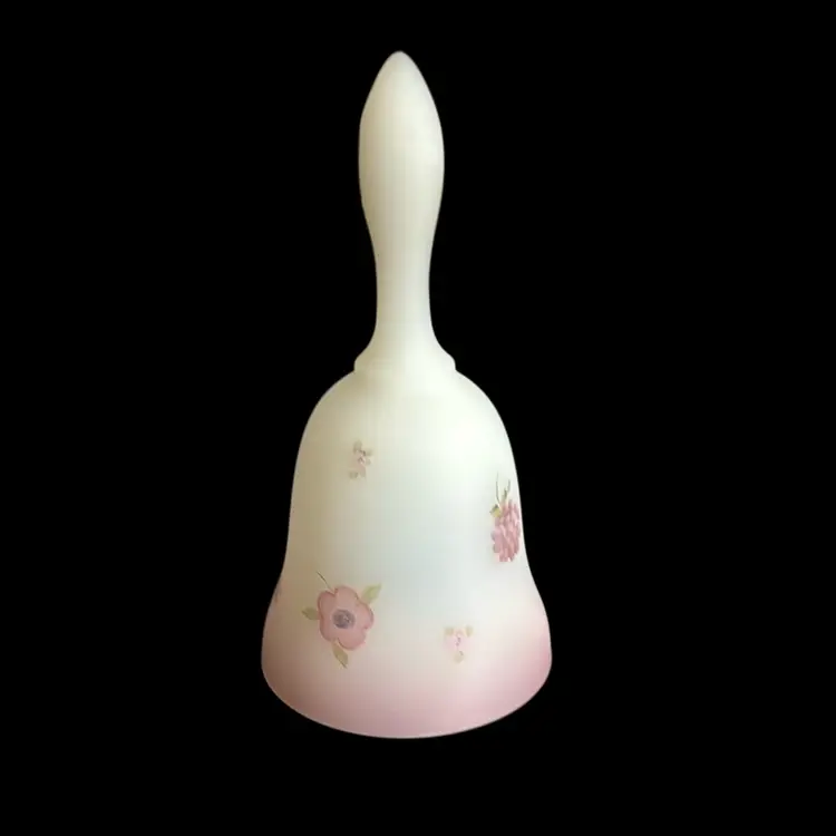#01 - Fenton Berries & Blossoms Satin Glass Bell