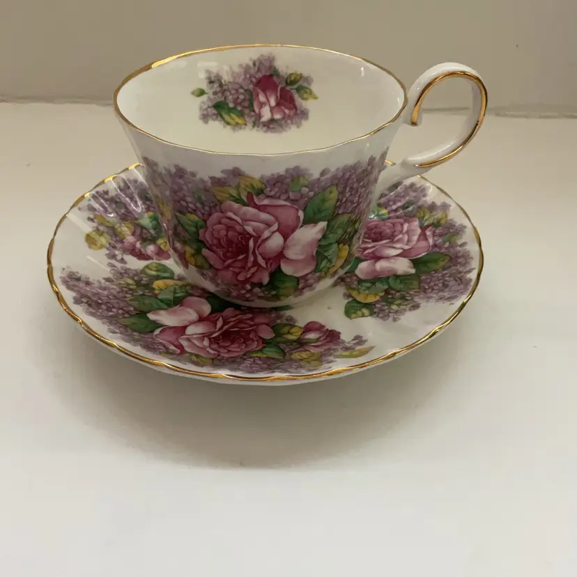 Allyn Nelson Lilac And Rose Teacup