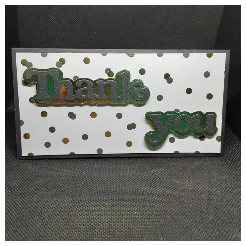 Handmade Thank You Cards with Gold Foiling and Envelopes