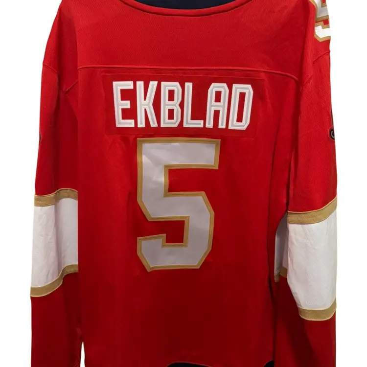 New$175-Fanatics Aaron Ekblad Florida Panthers Red Home Team Breakaway Player Jersey Large