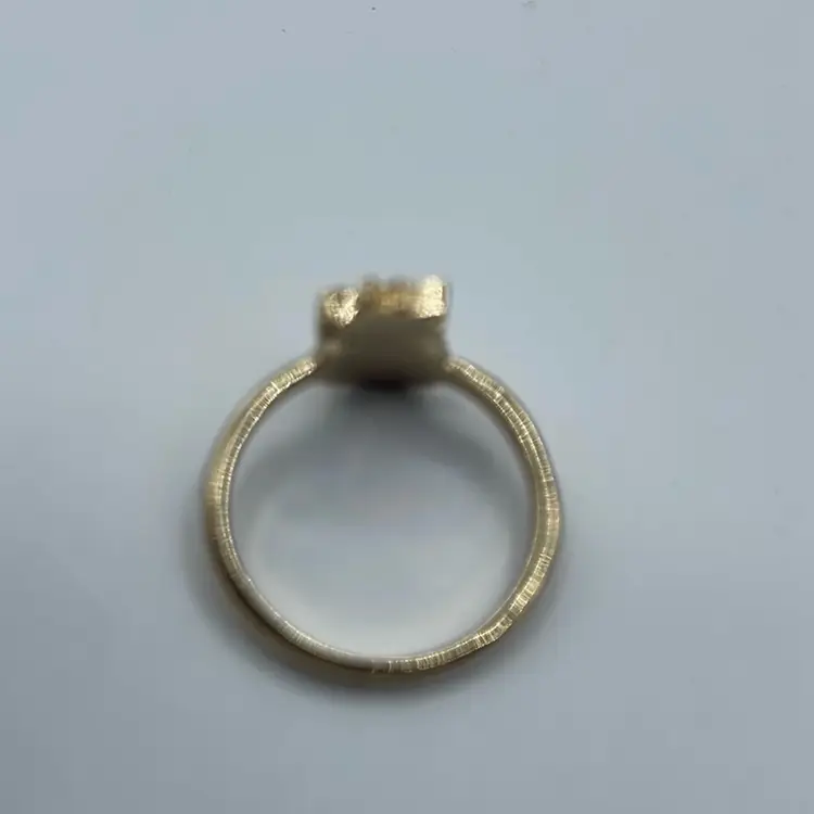 Gold Tone  Pineapple Ring Size 10