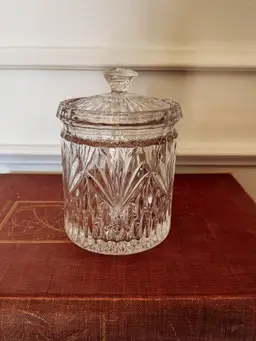 Cut Crystal Biscuit Jar