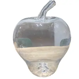 Huge Handblown Apple Container